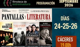 Filmoteca de Extremadura y Escribidores renen a destacadas figuras del cine y literatura Filmoteca de Extremadura y Escribidores renen a destacadas figuras del cine y literatura